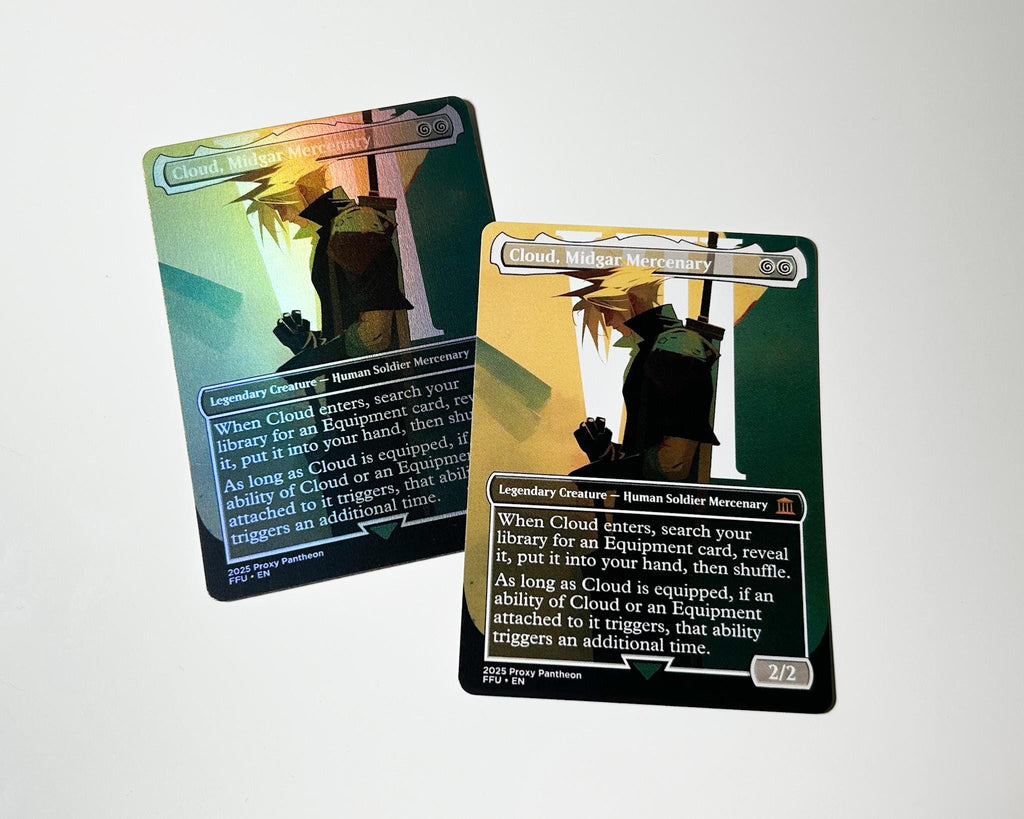 Cloud, Midgar Mercenary | Foil Proxy Card (Light)