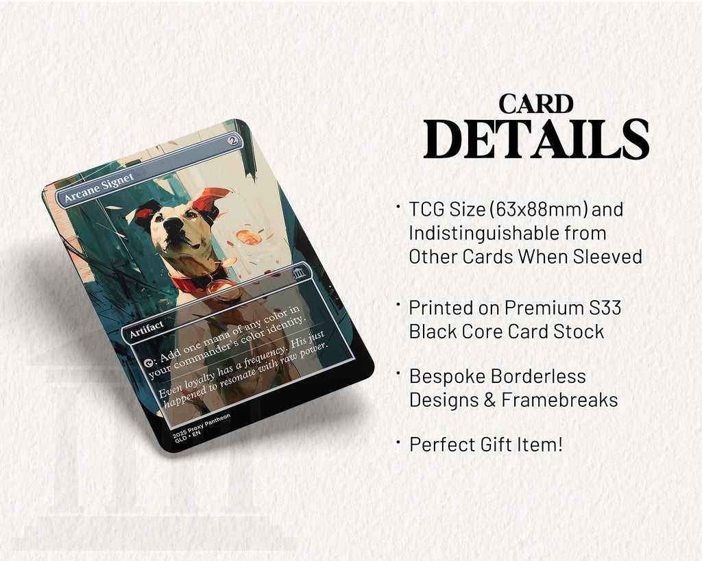 Arcane Signet (Dog) | Proxy Card