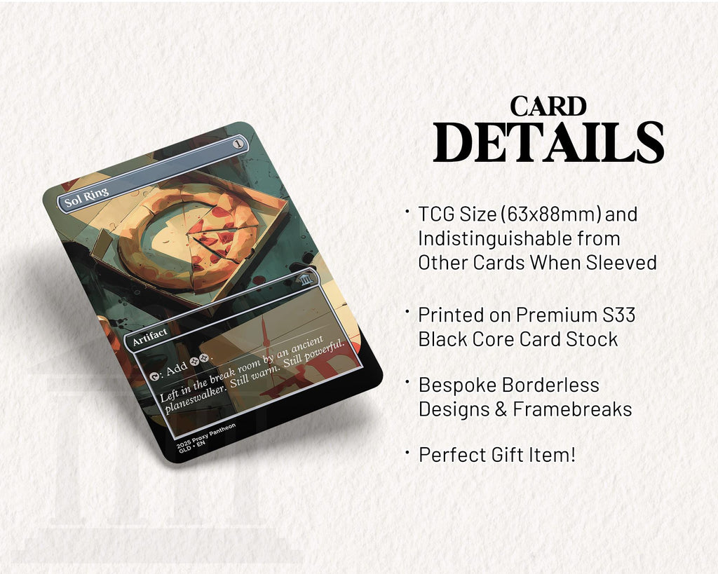 Sol Ring (Pizza) | Proxy Card