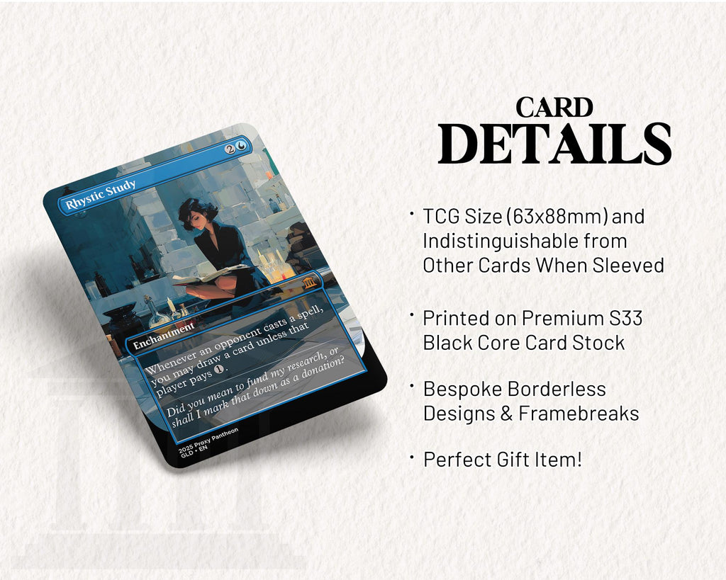 Rhystic Study | Proxy Card (Left)
