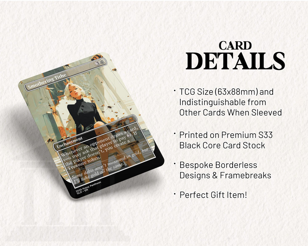 Smothering Tithe (v1) | Foil Proxy Card (Serious)