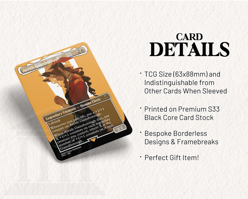 Aerith Gainsborough | Foil Proxy Card (Down)