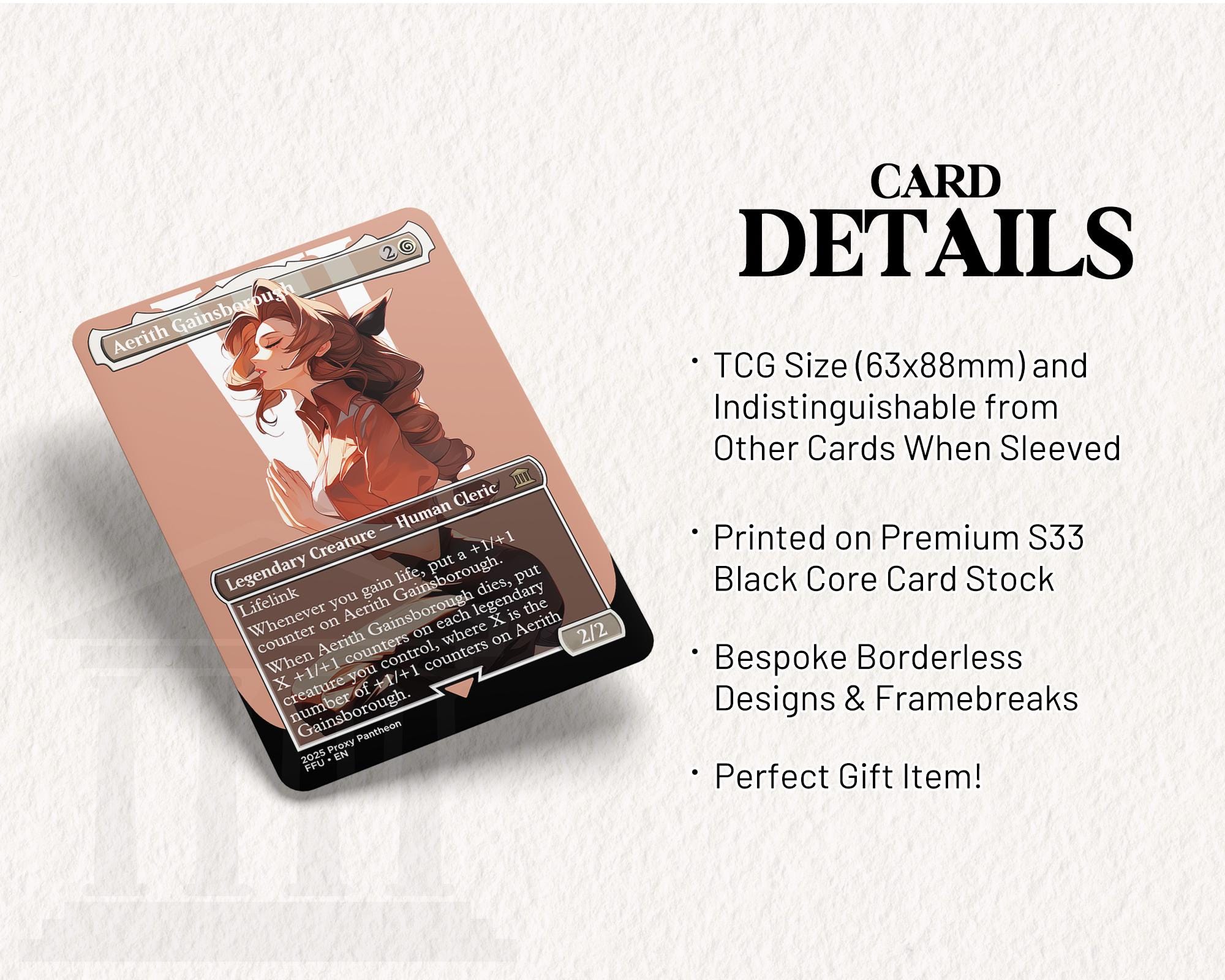 Aerith Gainsborough | Foil Proxy Card (Up)