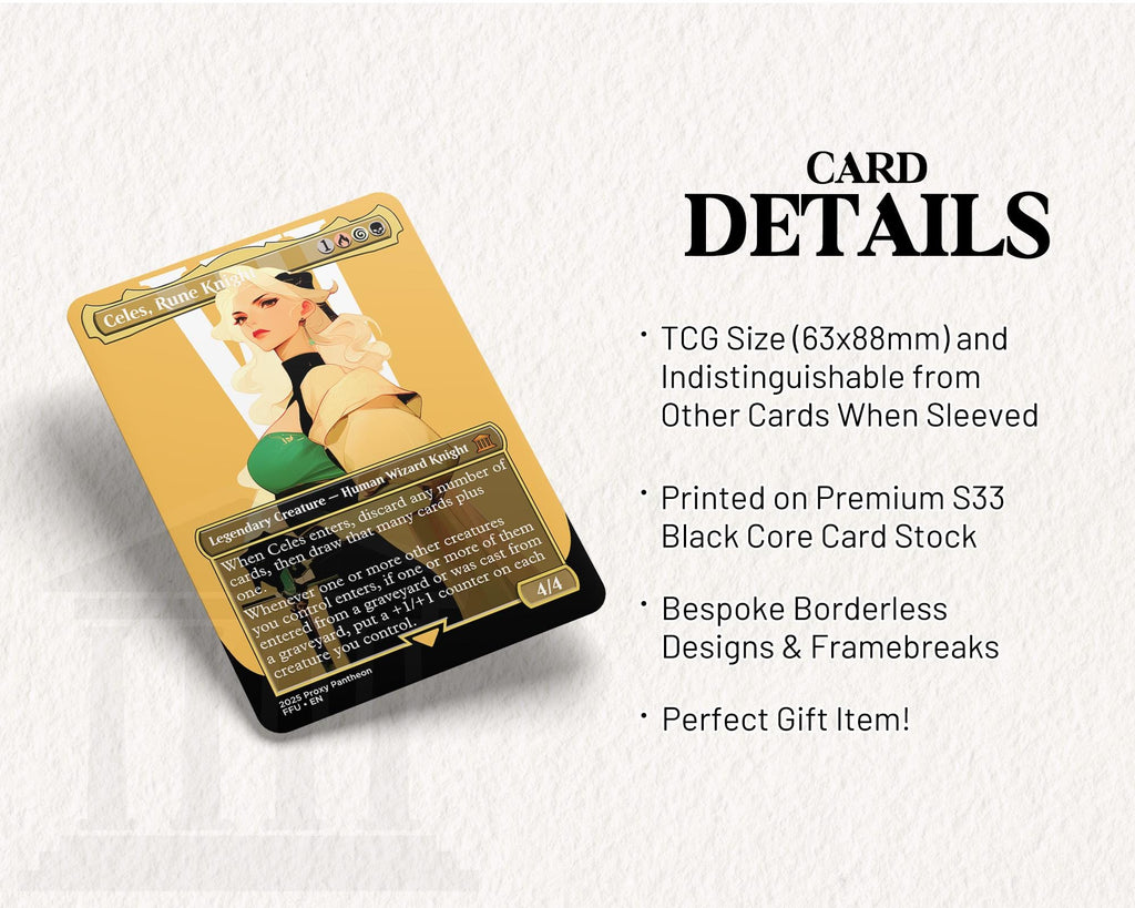 Celes, Rune Knight | Foil Proxy Card (Left)