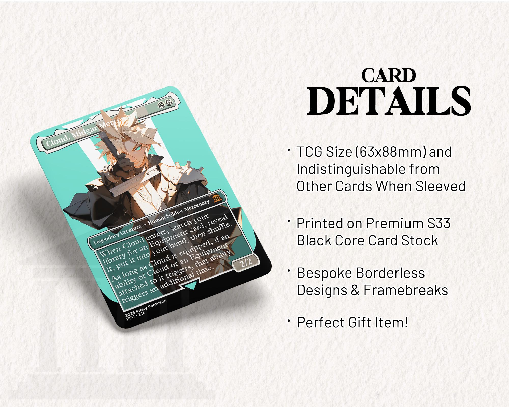 Cloud, Midgar Mercenary | Foil Proxy Card (Sheath)