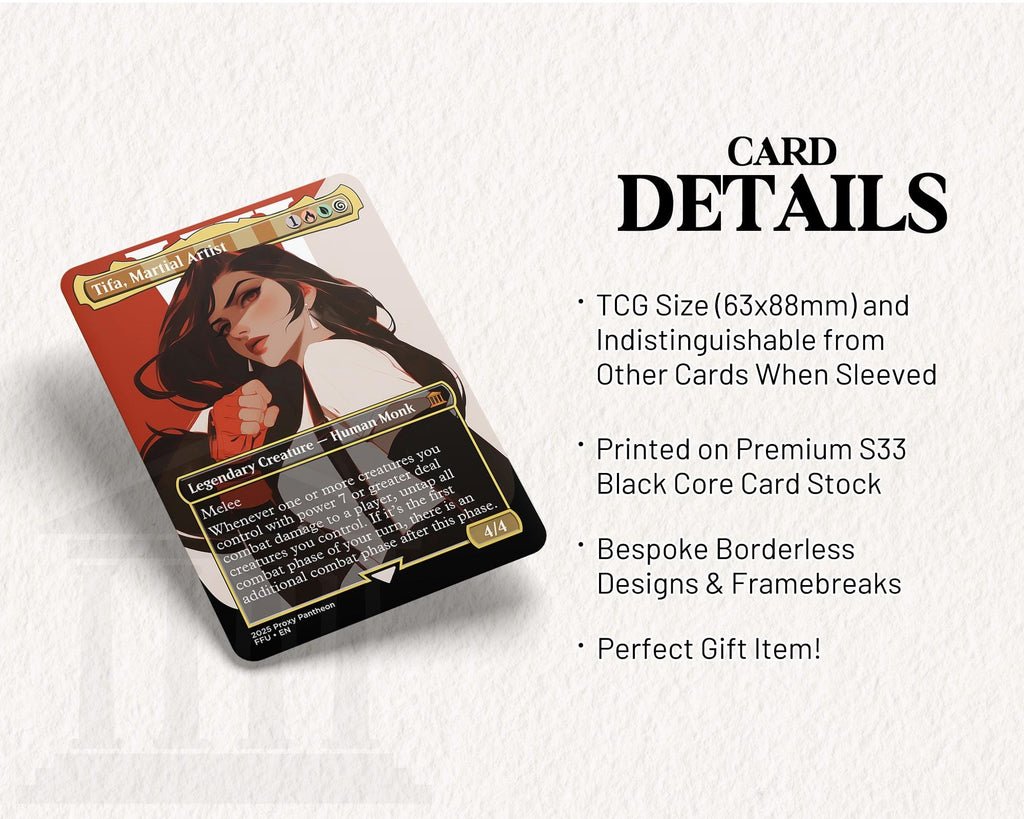Tifa, Martial Artist | Foil Proxy Card (Glove)