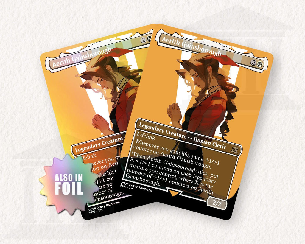 Aerith Gainsborough | Foil Proxy Card (Down)