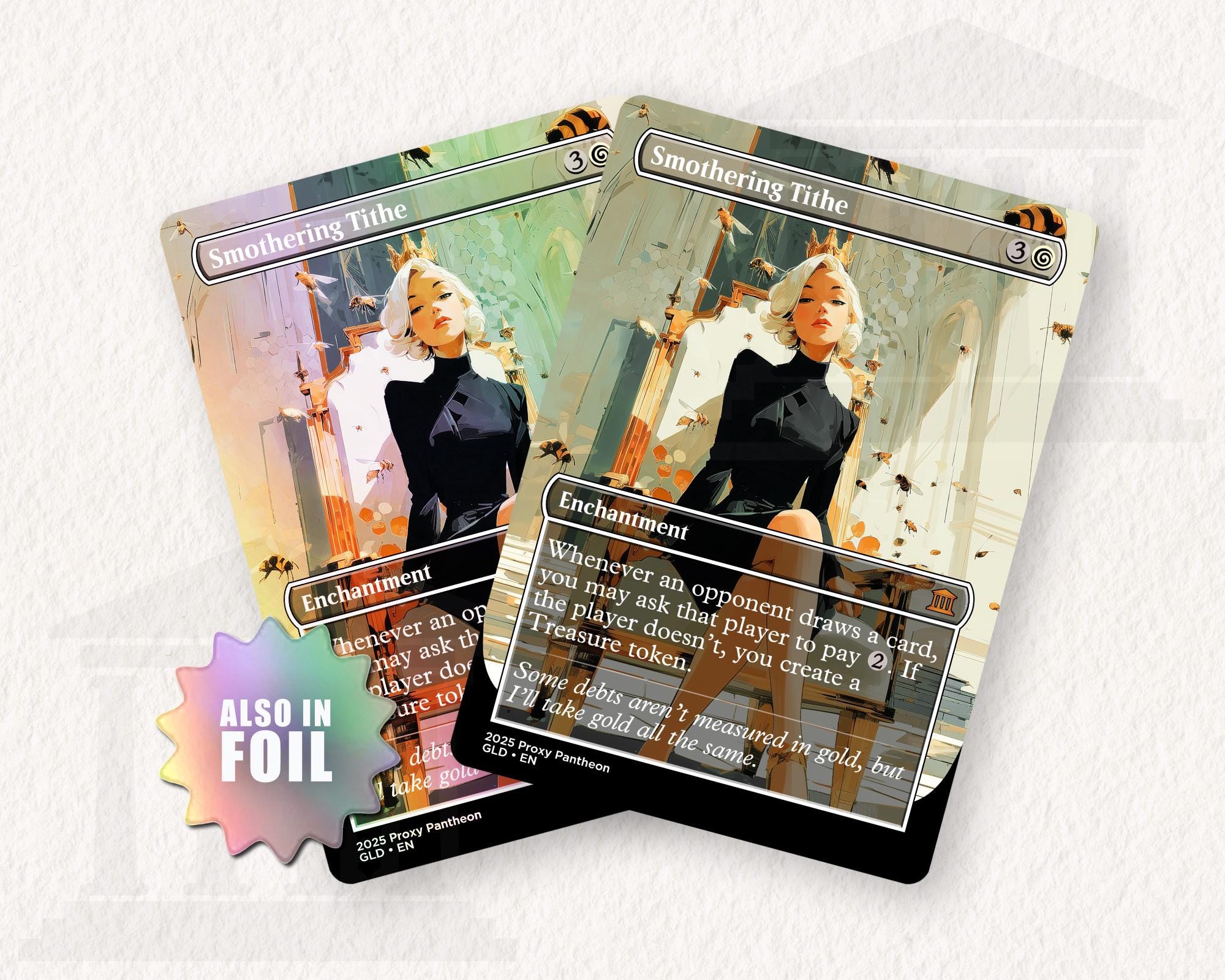 Smothering Tithe (v1) | Foil Proxy Card (Serious)