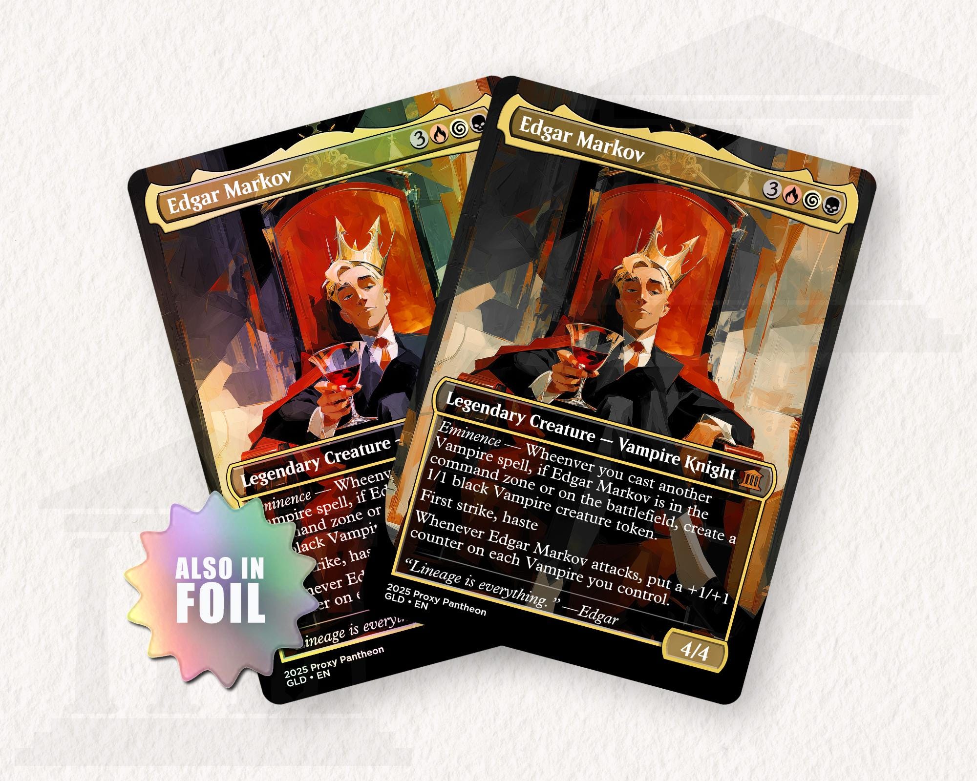 Edgar Markov | Foil Proxy Card