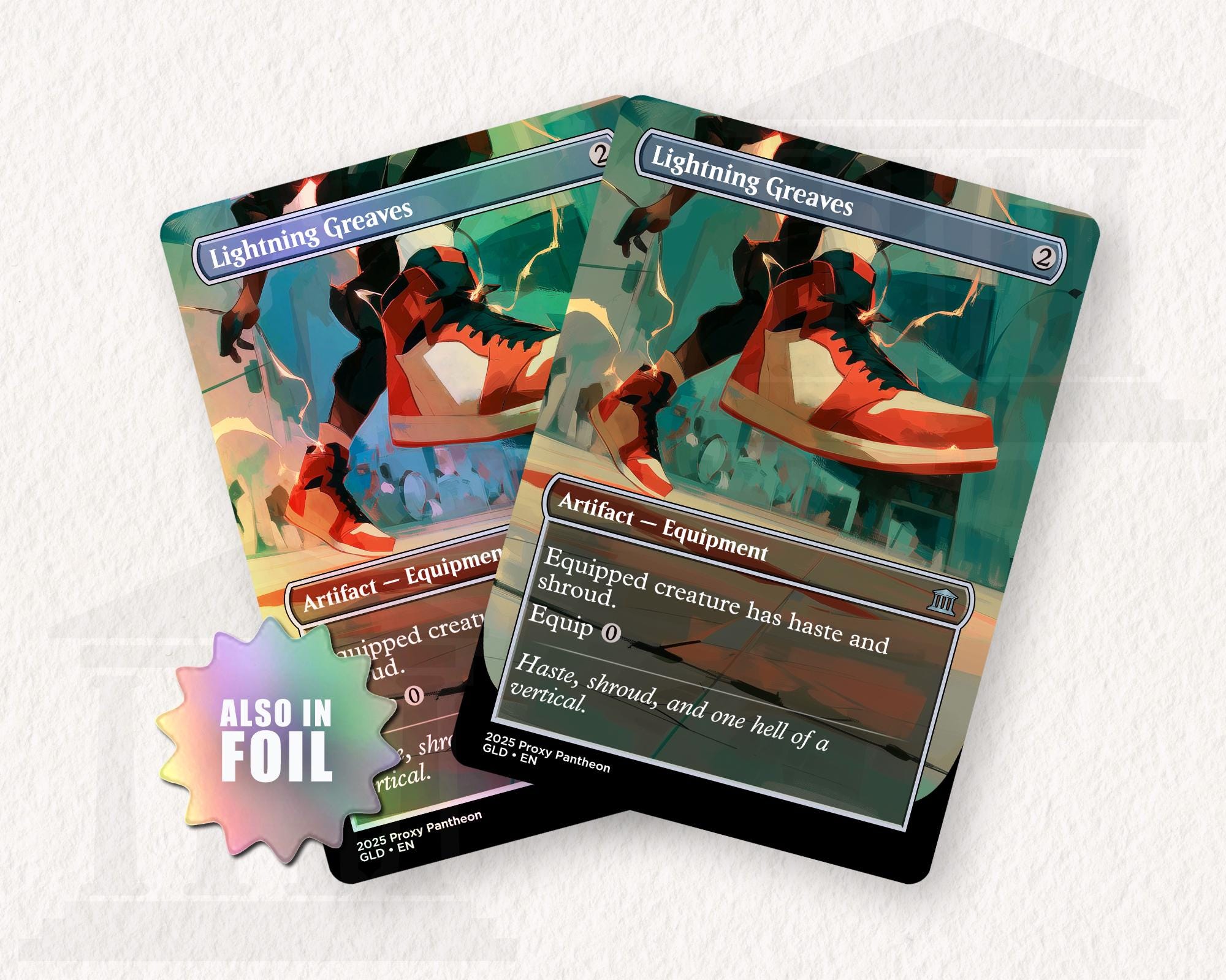 Lightning Greaves (Dunks) | Foil Proxy Card