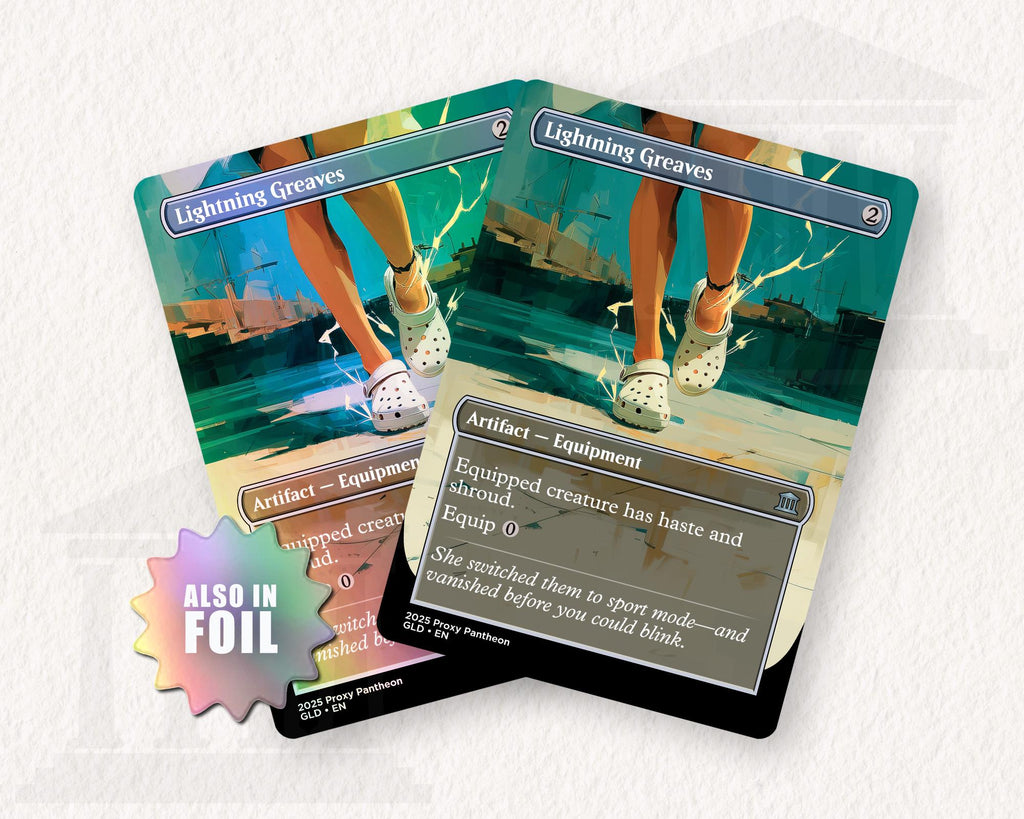 Lightning Greaves (Crocs) | Foil Proxy Card