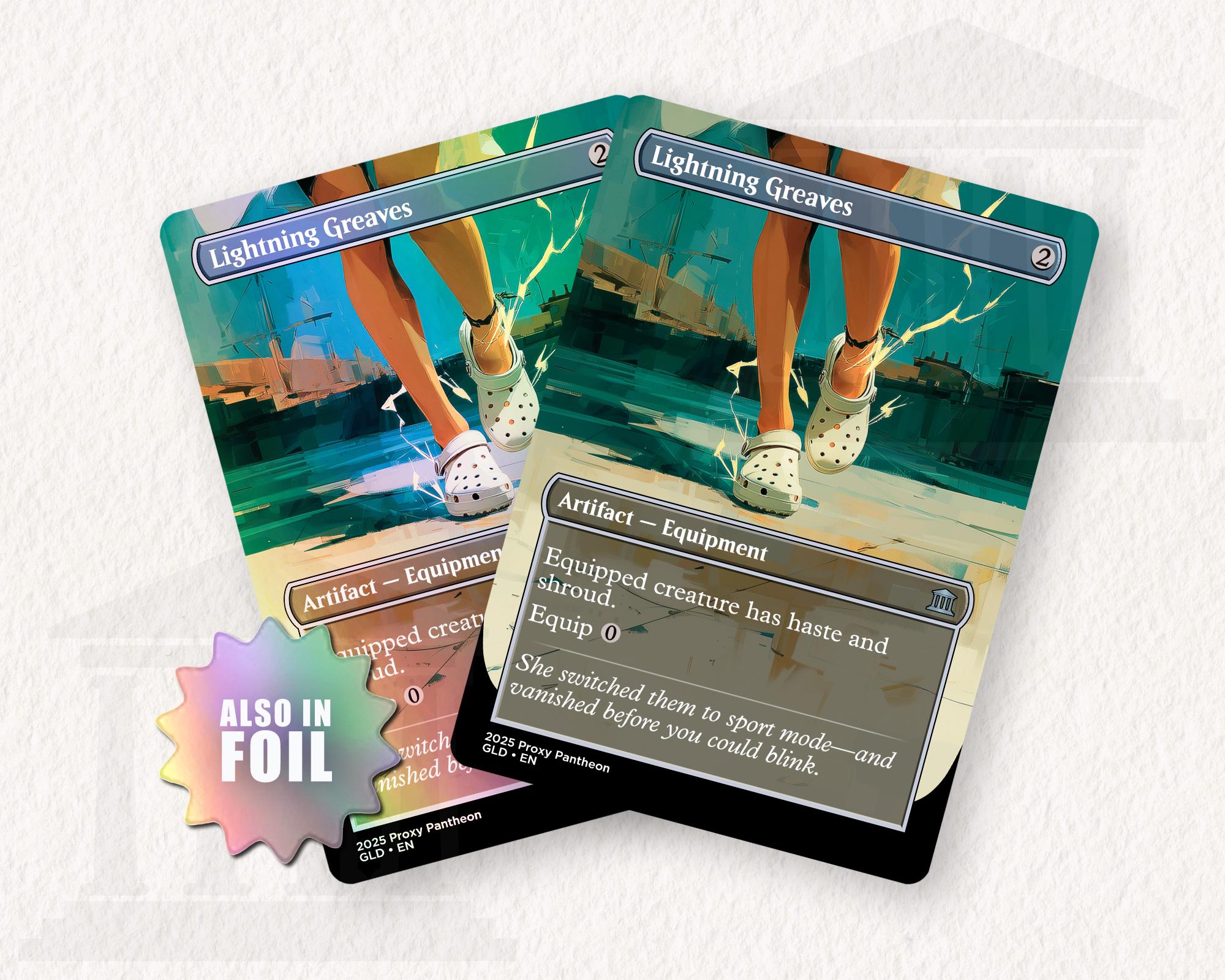 Lightning Greaves (Crocs) | Foil Proxy Card