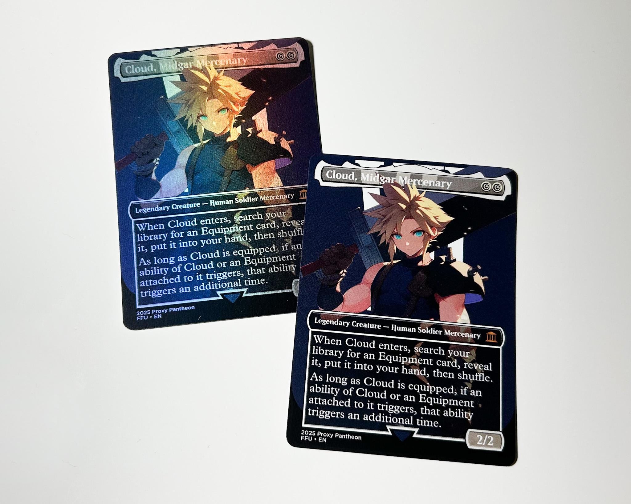 Cloud, Midgar Mercenary | Foil Proxy Card (Dark)