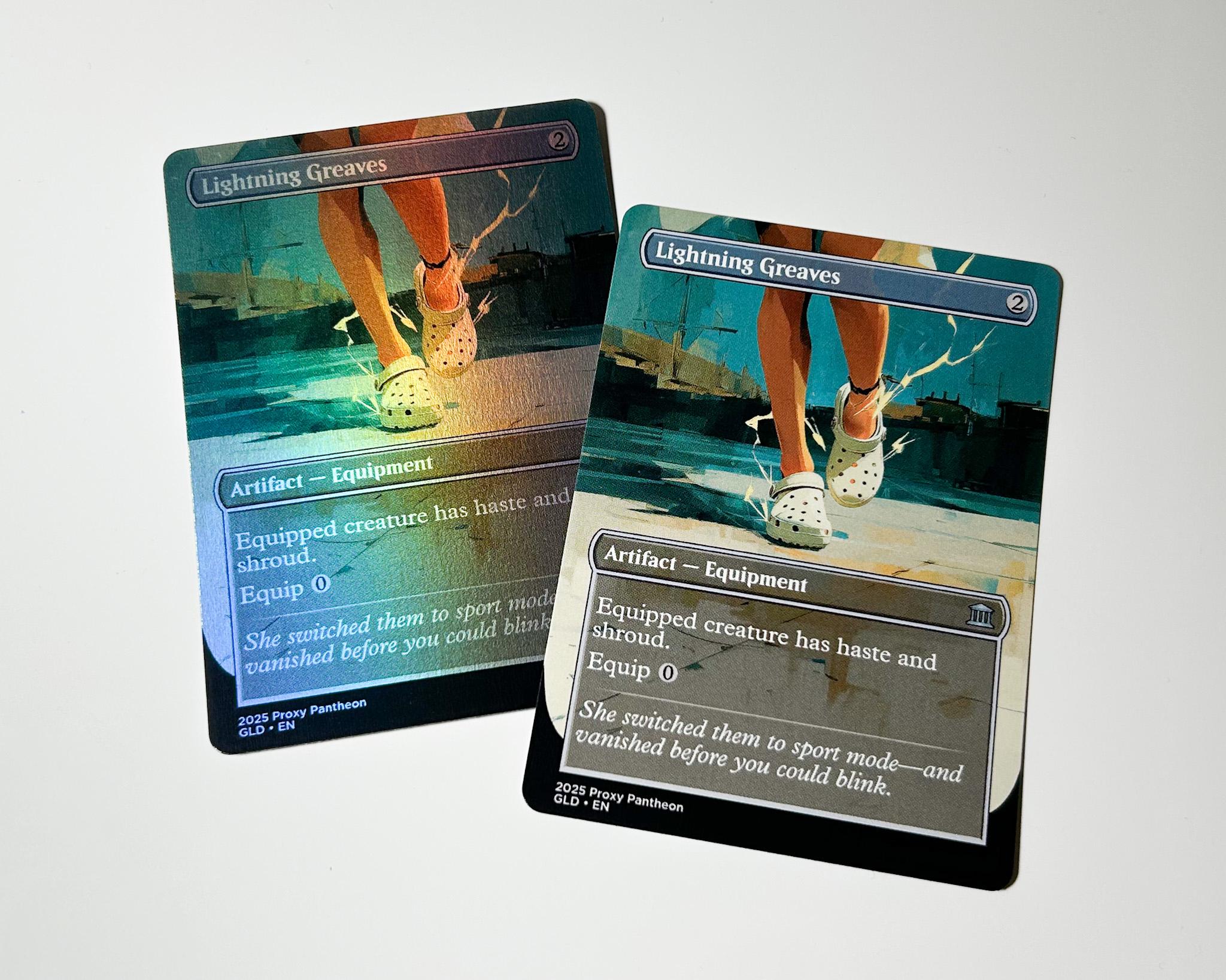 Lightning Greaves (Crocs) | Foil Proxy Card