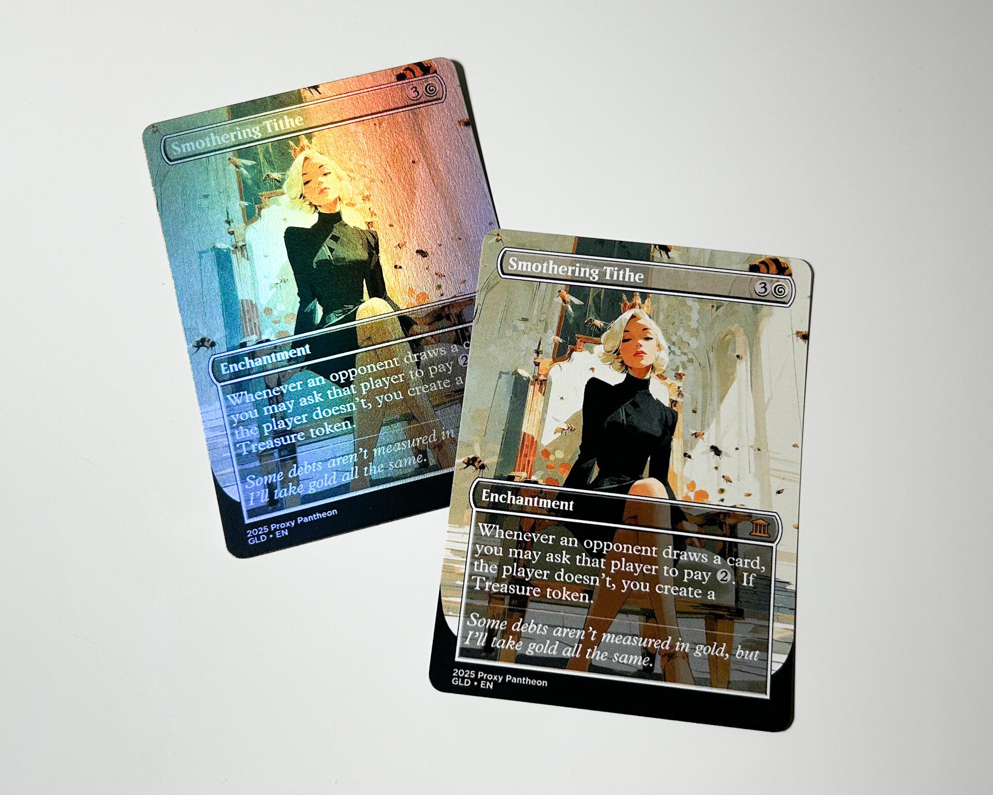 Smothering Tithe (v1) | Foil Proxy Card (Serious)