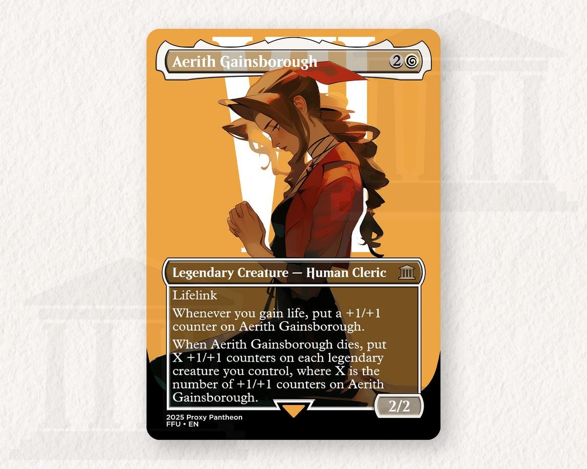 Aerith Gainsborough | Foil Proxy Card (Down)