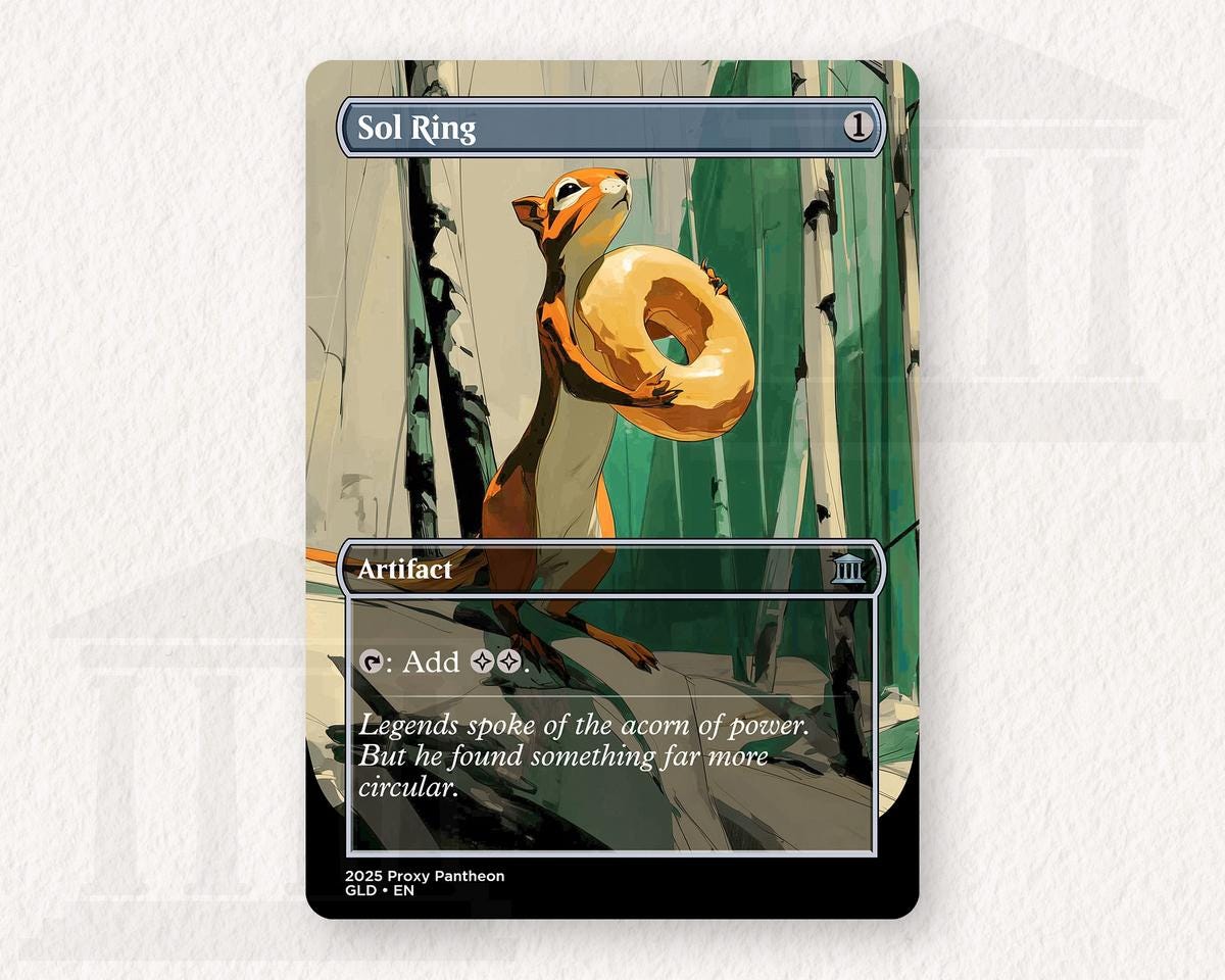 Sol Ring (Squirrel) | Proxy Card