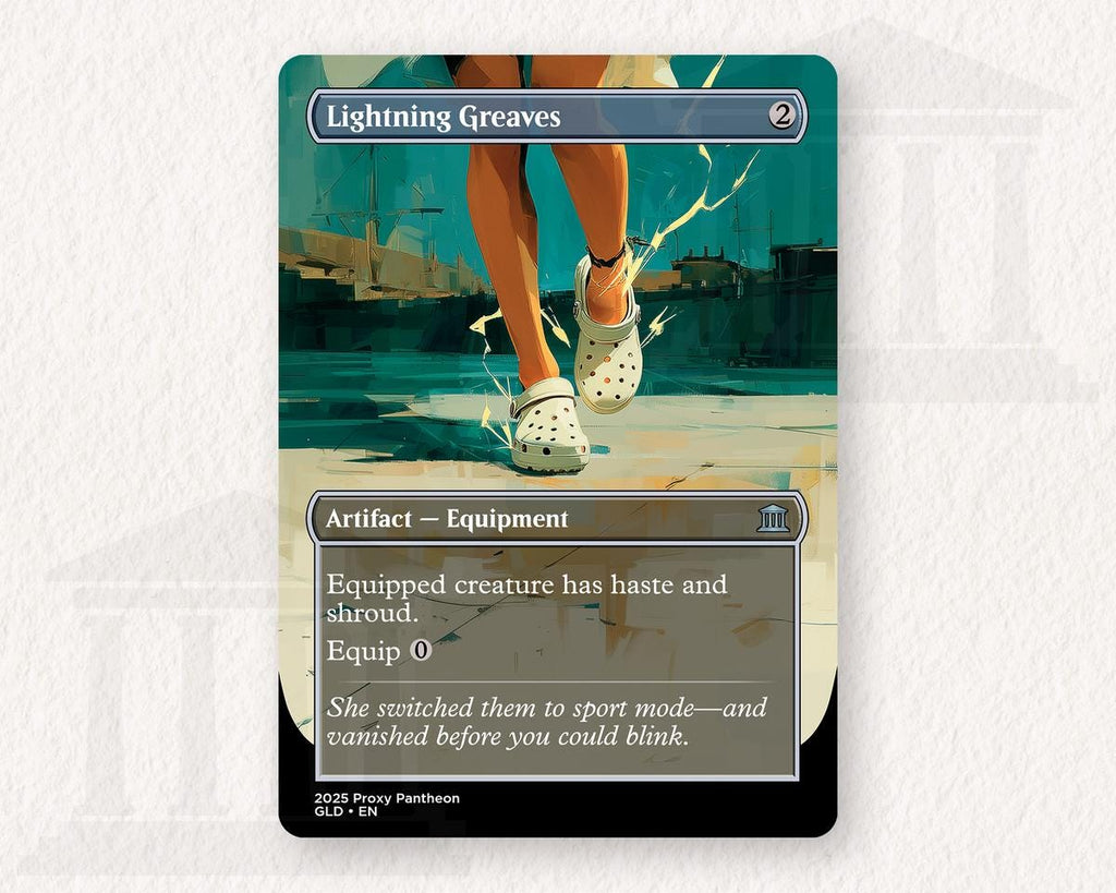 Lightning Greaves (Crocs) | Foil Proxy Card