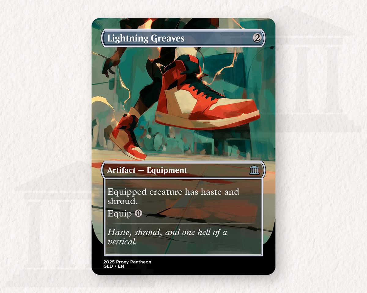 Lightning Greaves (Dunks) | Foil Proxy Card