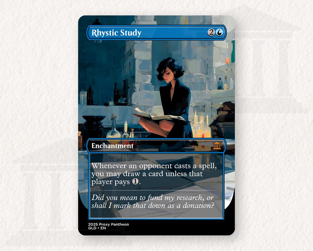 Rhystic Study | Proxy Card (Left)