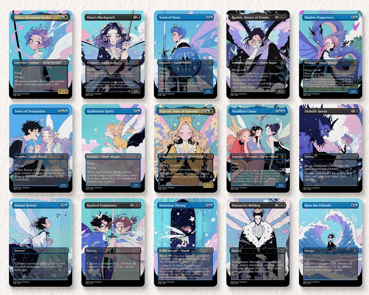 Faerie Typal Commander Proxy Deck | Alela, Cunning Conqueror