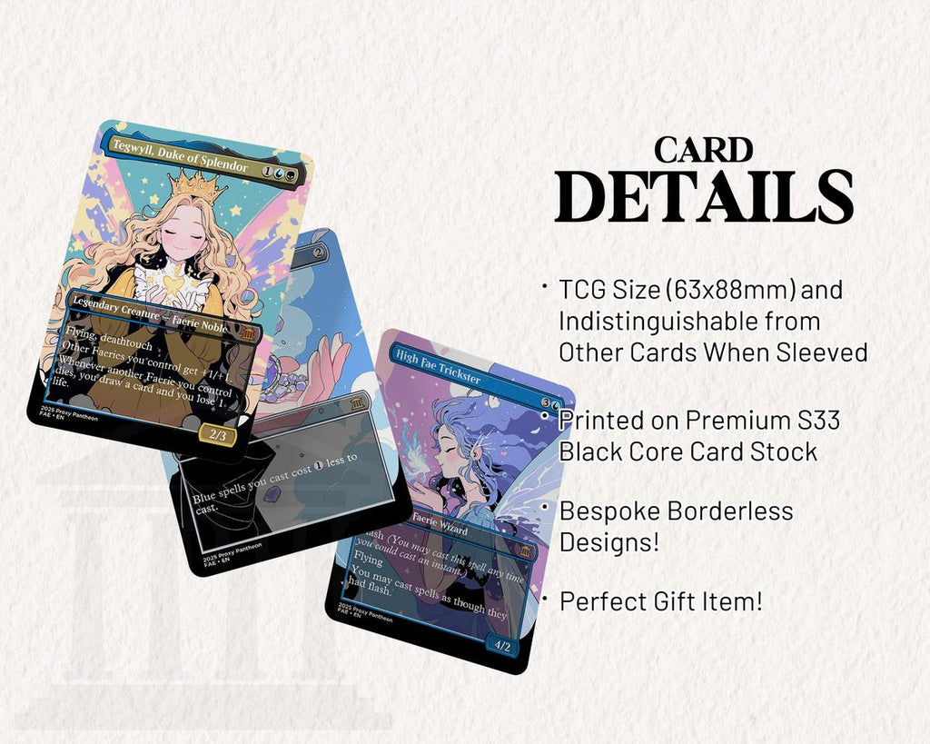 Faerie Typal Commander Proxy Deck