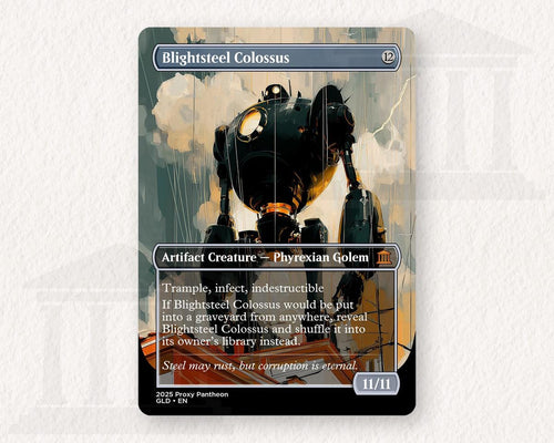 Blightsteel Colossus Proxy Playtest Card
