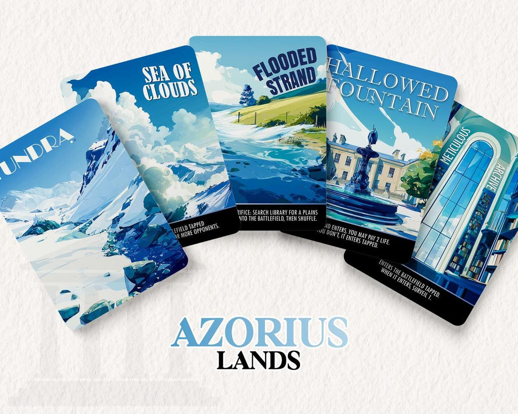 Azorius Dual Lands Set | Proxy Cards