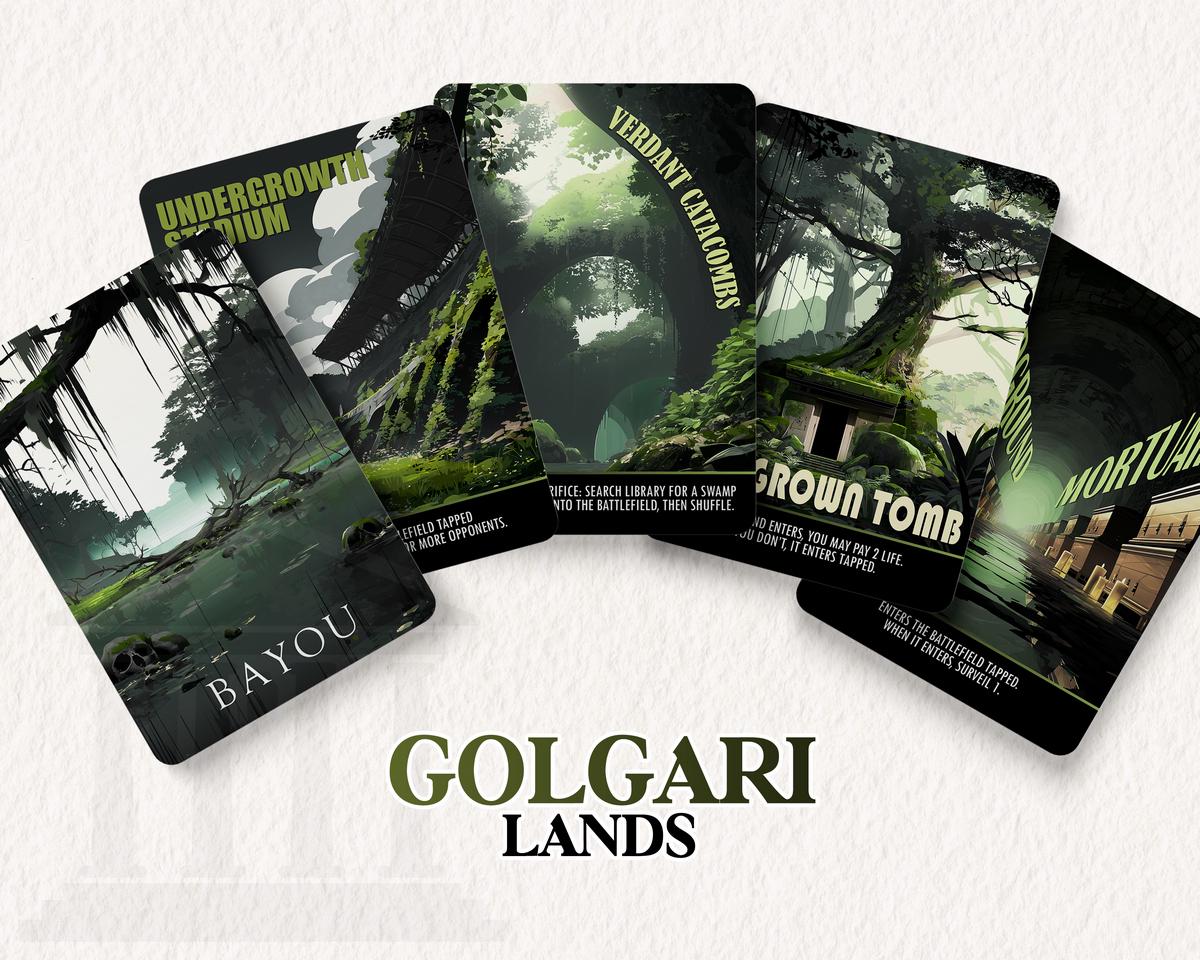 Golgari Dual Lands Set | Proxy Cards