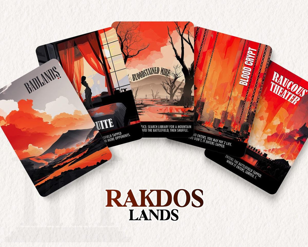 Rakdos Dual Lands Set | Proxy Cards