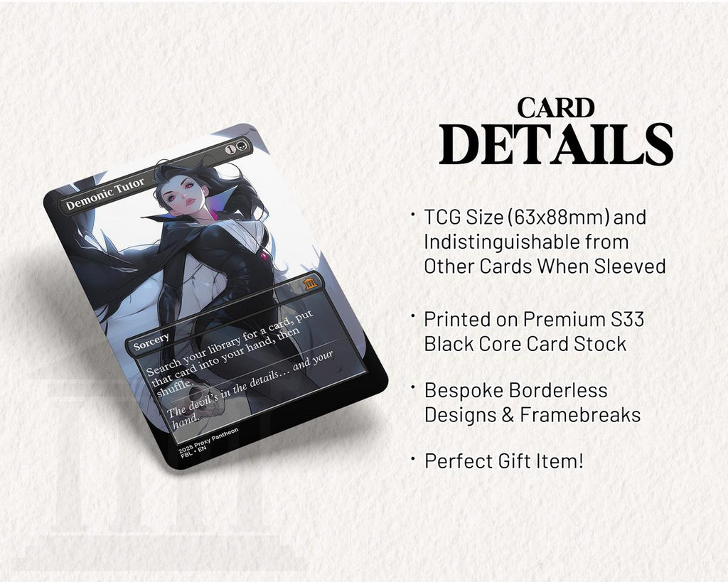 Demonic Tutor (v2) | Proxy Card