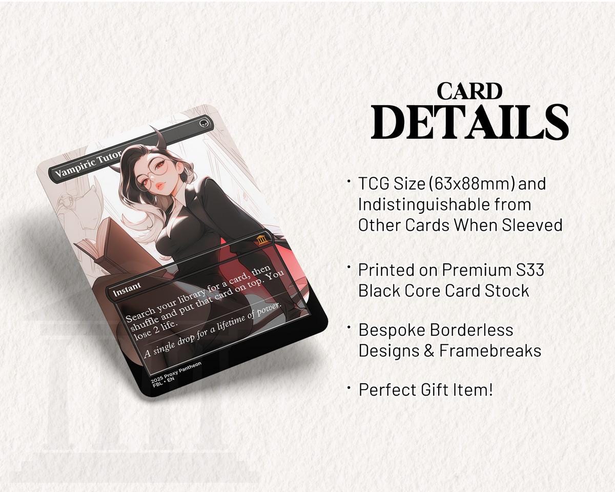 Vampiric Tutor (v2) | Proxy Card