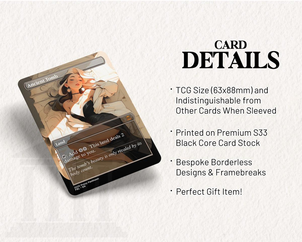 Ancient Tomb (v2) | Proxy Card (Black Top)