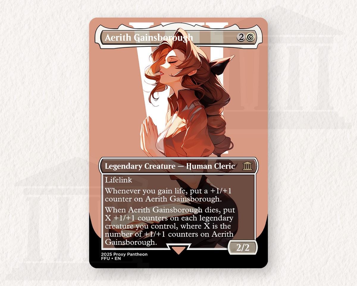 Aerith Gainsborough | Foil Proxy Card (Up)