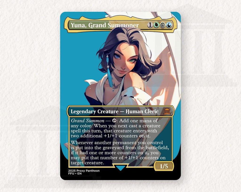 Yuna, Grand Summoner | Foil Proxy Card