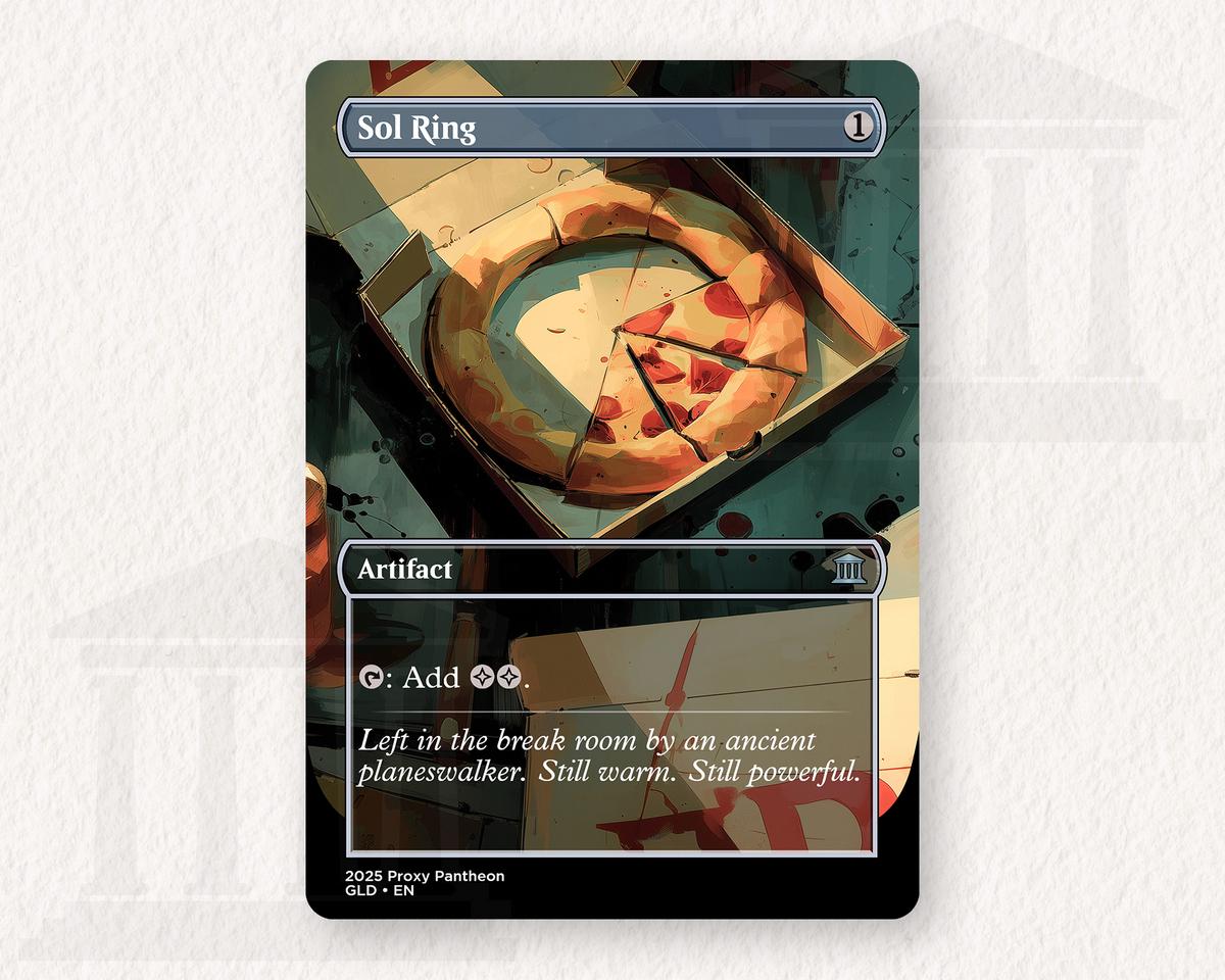 Sol Ring (Pizza) | Proxy Card