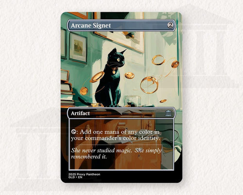 Arcane Signet (Black Cat) Proxy Playtest Card