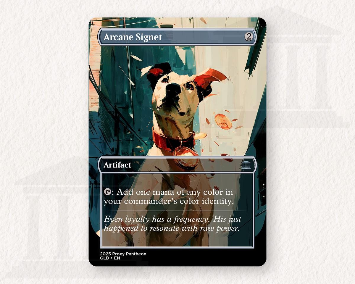 Arcane Signet (Dog) | Proxy Card