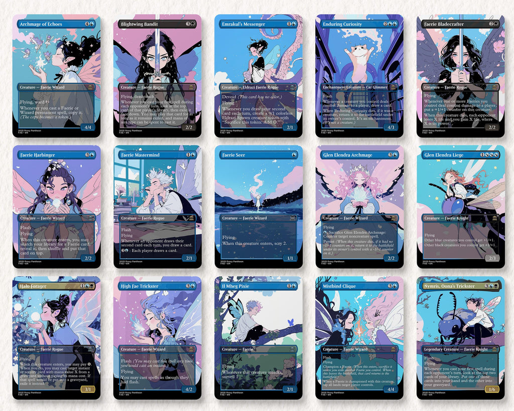 Faerie Typal Commander Proxy Deck