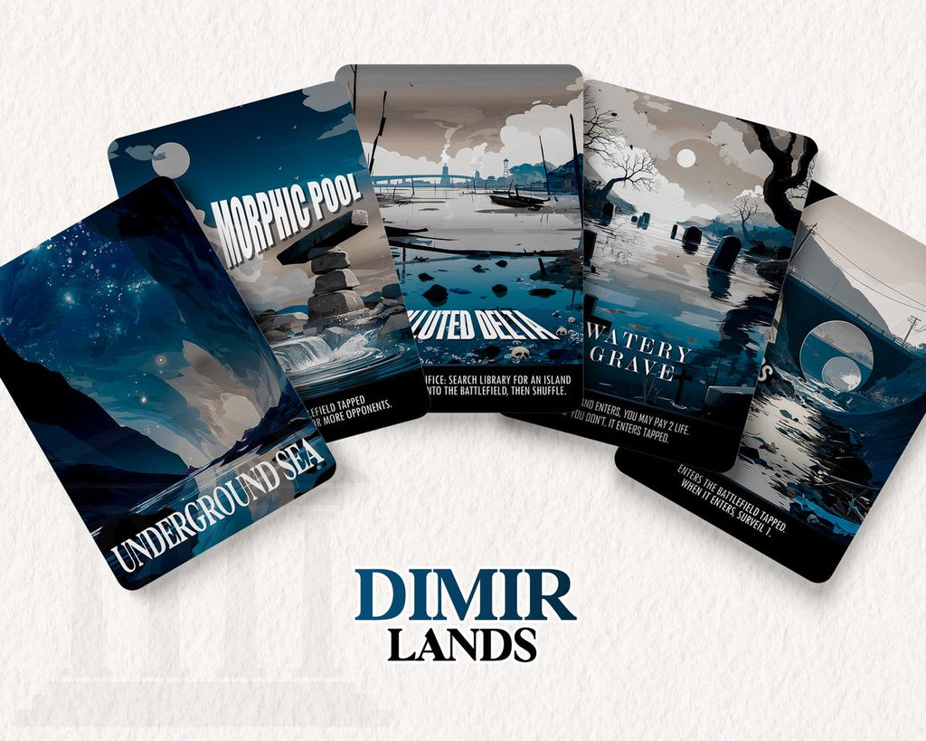 Dimir Dual Lands Set | Proxy Cards