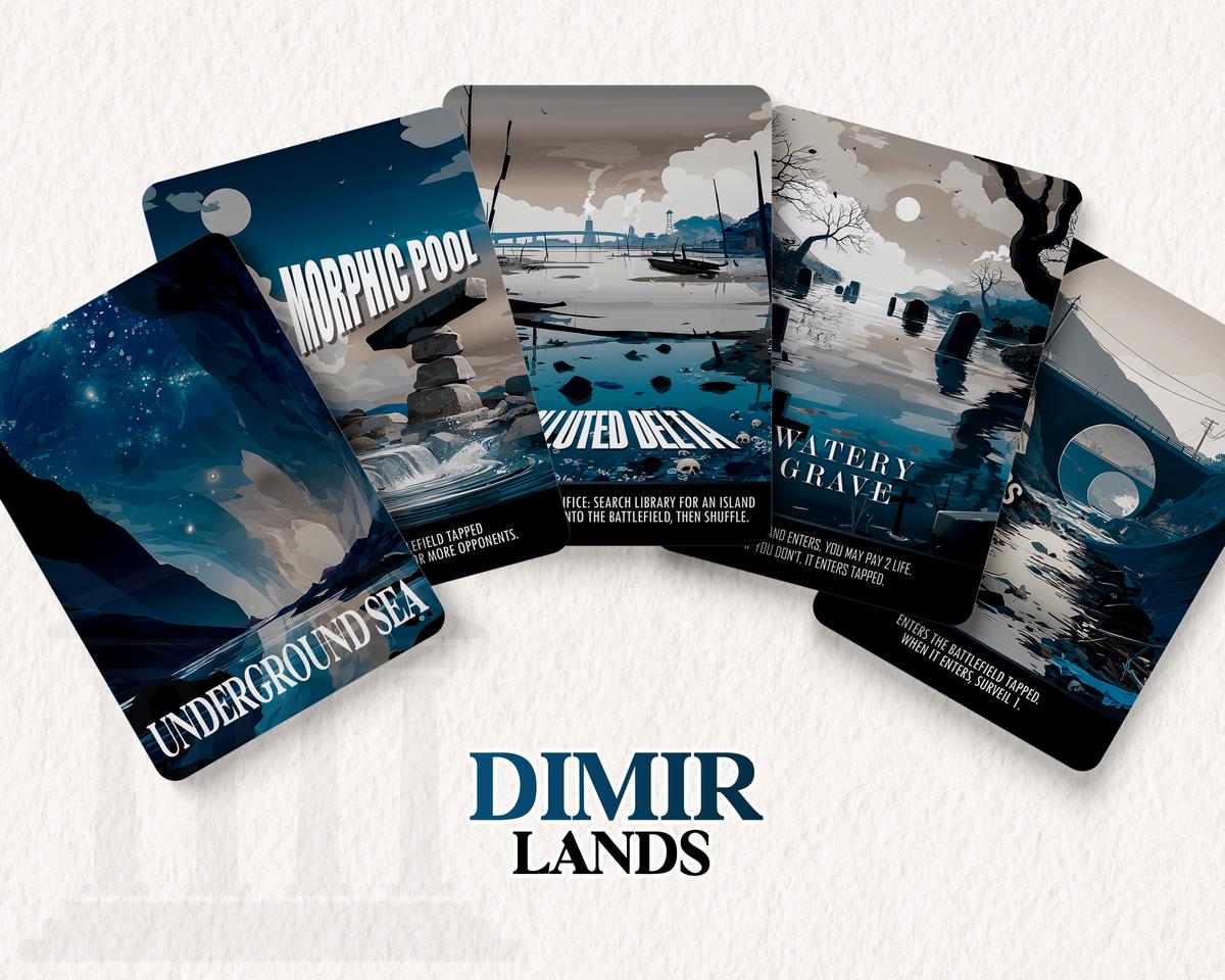 Dimir Dual Lands Set | Proxy Cards