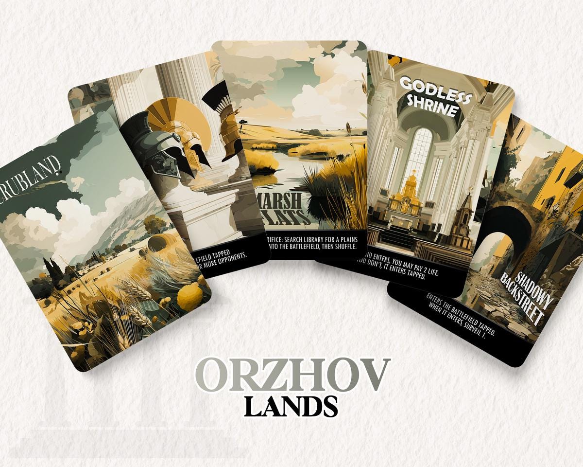 Orzhov Dual Lands Set | Proxy Cards
