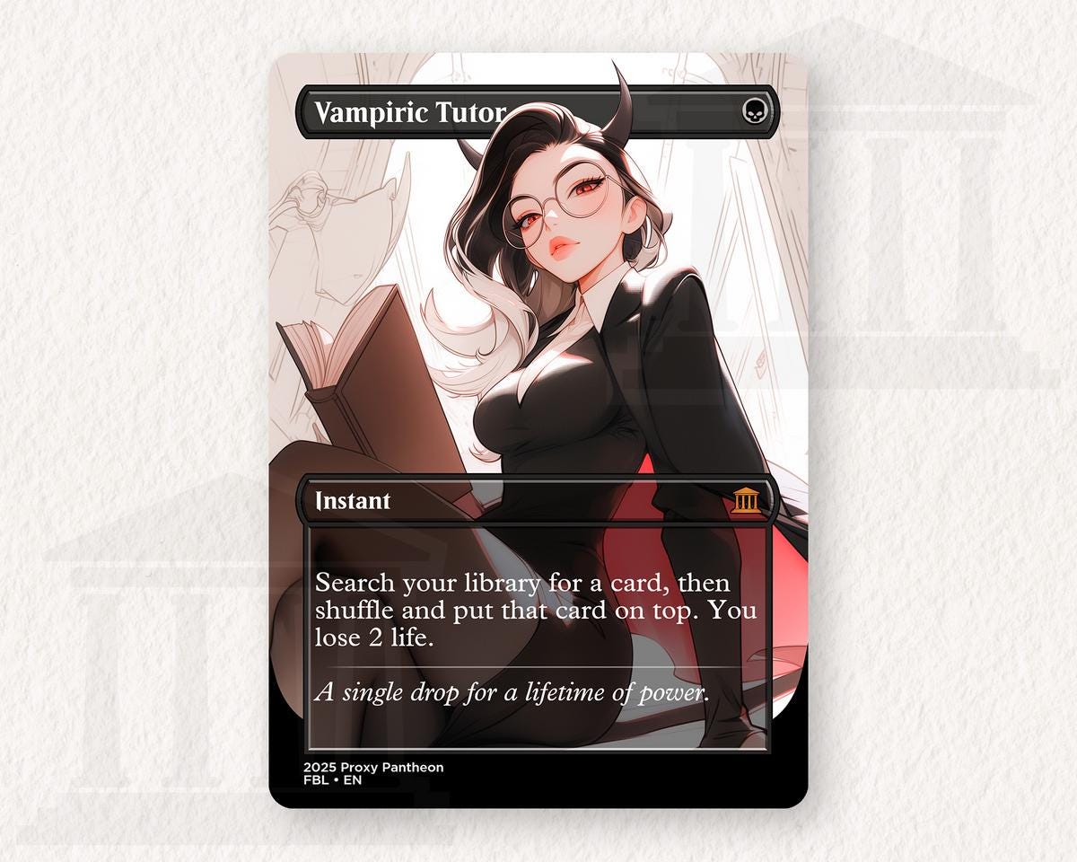 Vampiric Tutor (v2) | Proxy Card