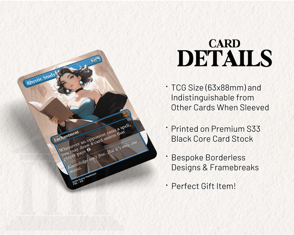 Rhystic Study (v5) | Proxy Card (Stockings)