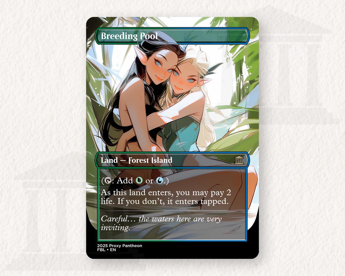 Breeding Pool Shock Land (v1) | Proxy Card (Hug)