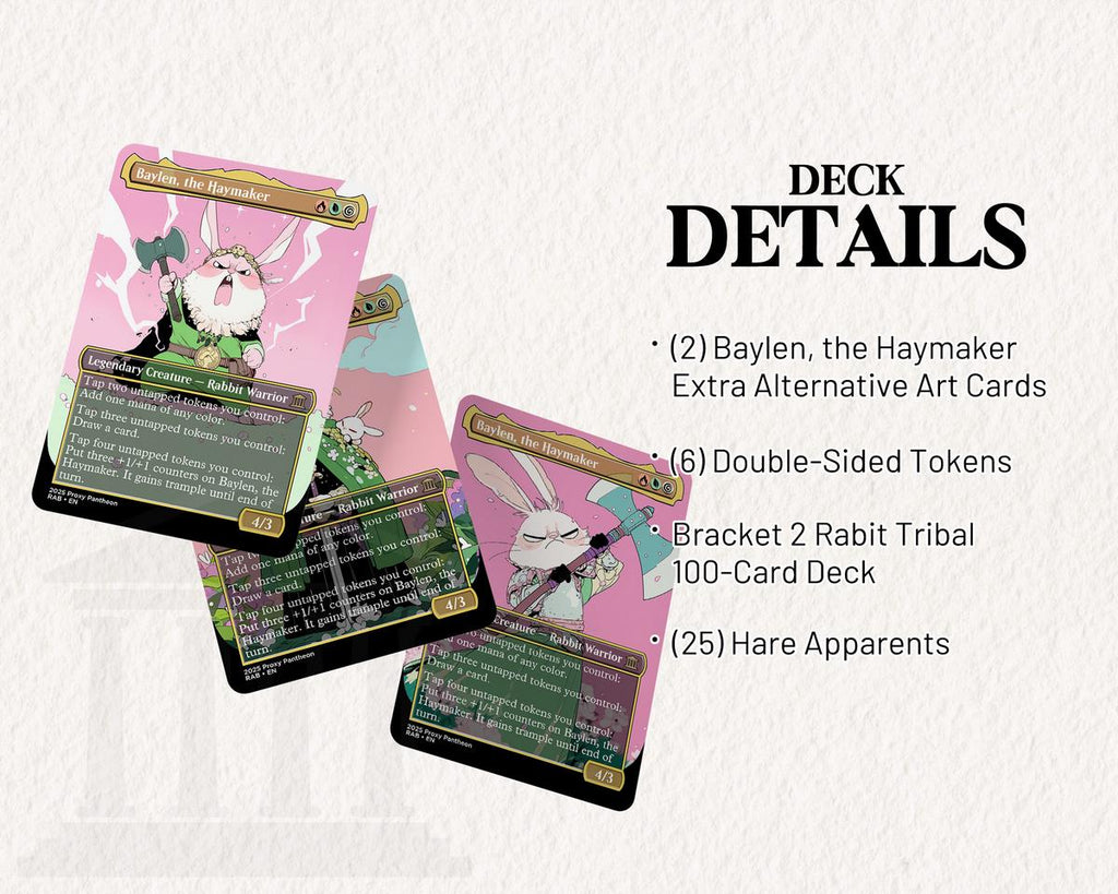 Rabbit Typal Commander Proxy Deck