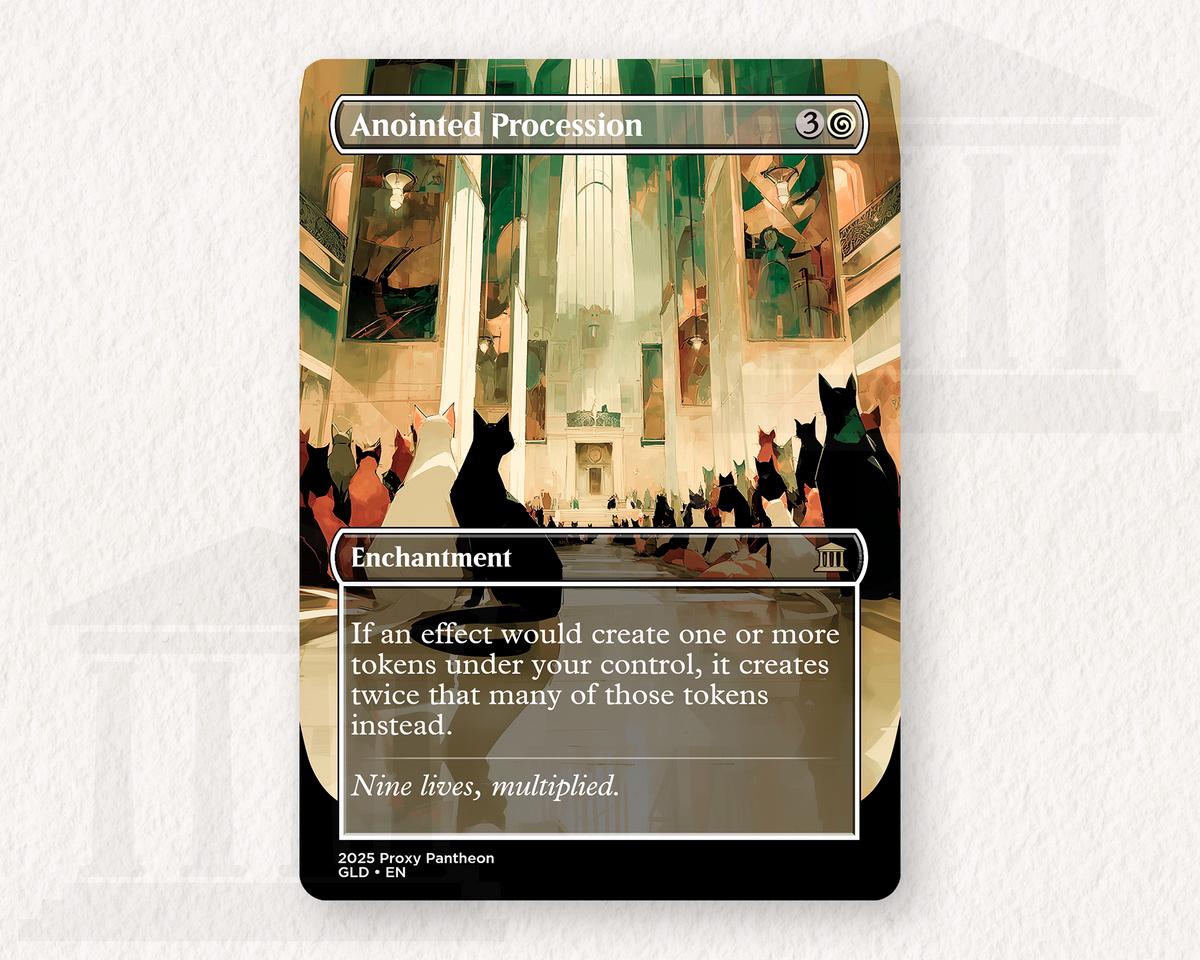 Anointed Procession (Cats) | Proxy Card