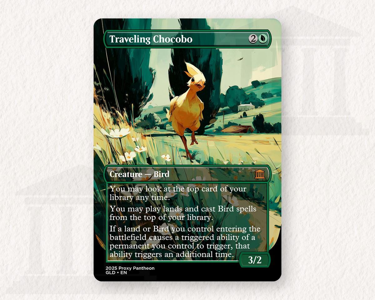 Traveling Chocobo | Proxy Card