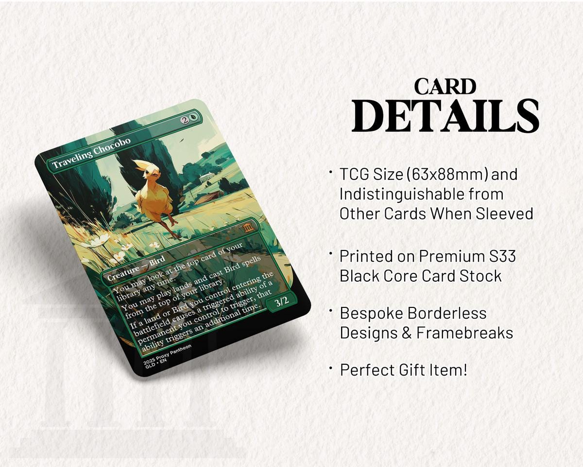 Traveling Chocobo | Proxy Card