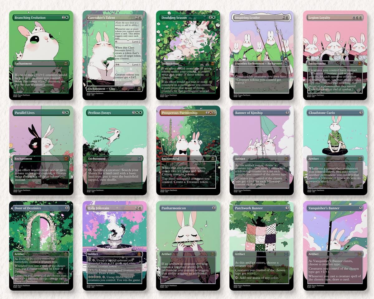 Rabbit Typal Commander Proxy Deck | Baylen, the Haymaker